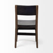Mercana Nell Black Iron Seat Solid Brown Wooden Base Dining Chair Clearance
