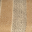 Mercana Greenfield II Patterned Tan Upholstered Wood Frame Accent Bench
