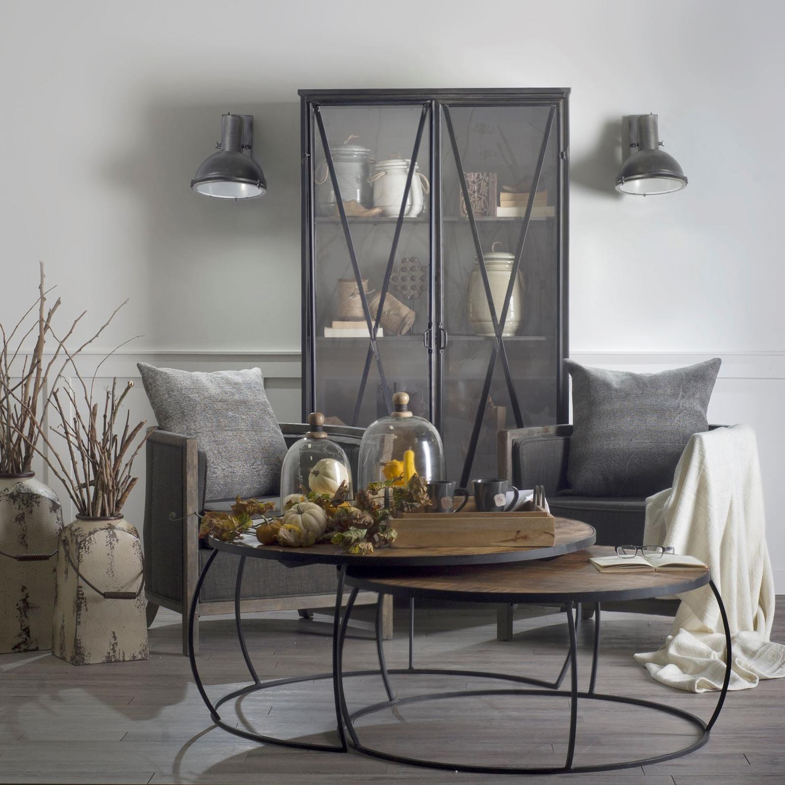 Mercana Taza Gray Metal Dome Shade Wall Sconce Clearance