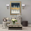 Mercana Arcadia Silver Chrome Base White Rectangular Shade Wall Sconce Clearance