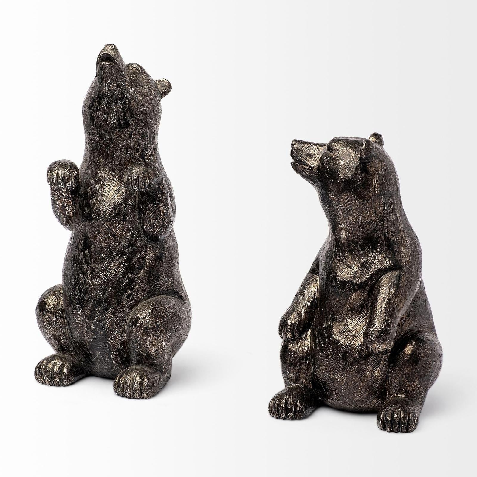 Mercana Sleuth Grizzly Bear Bookends- Set of 2