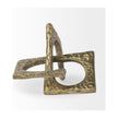 Mercana Delaunay Gold Hammered Metal Interlinked Patterned