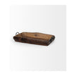 Mercana Durone Brown Wooden Live Edge Serving Trays- Set of 2