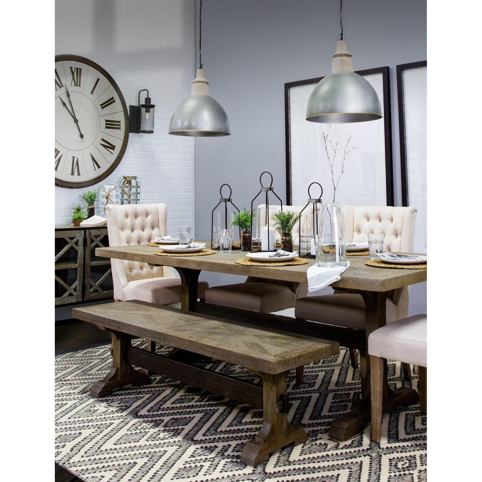 Mercana Kingston Rustic Metal Framed Table Candle Holder