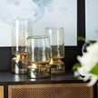 Mercana Adriatic Brushed Gold Metal Glass Vase