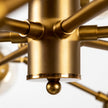 Mercana Rudyard Glass Globe and Gold Metal Chandelier Clearance