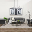 Mercana Connor Black Metal Glass Globe Three Light Floor Lamp Clearance