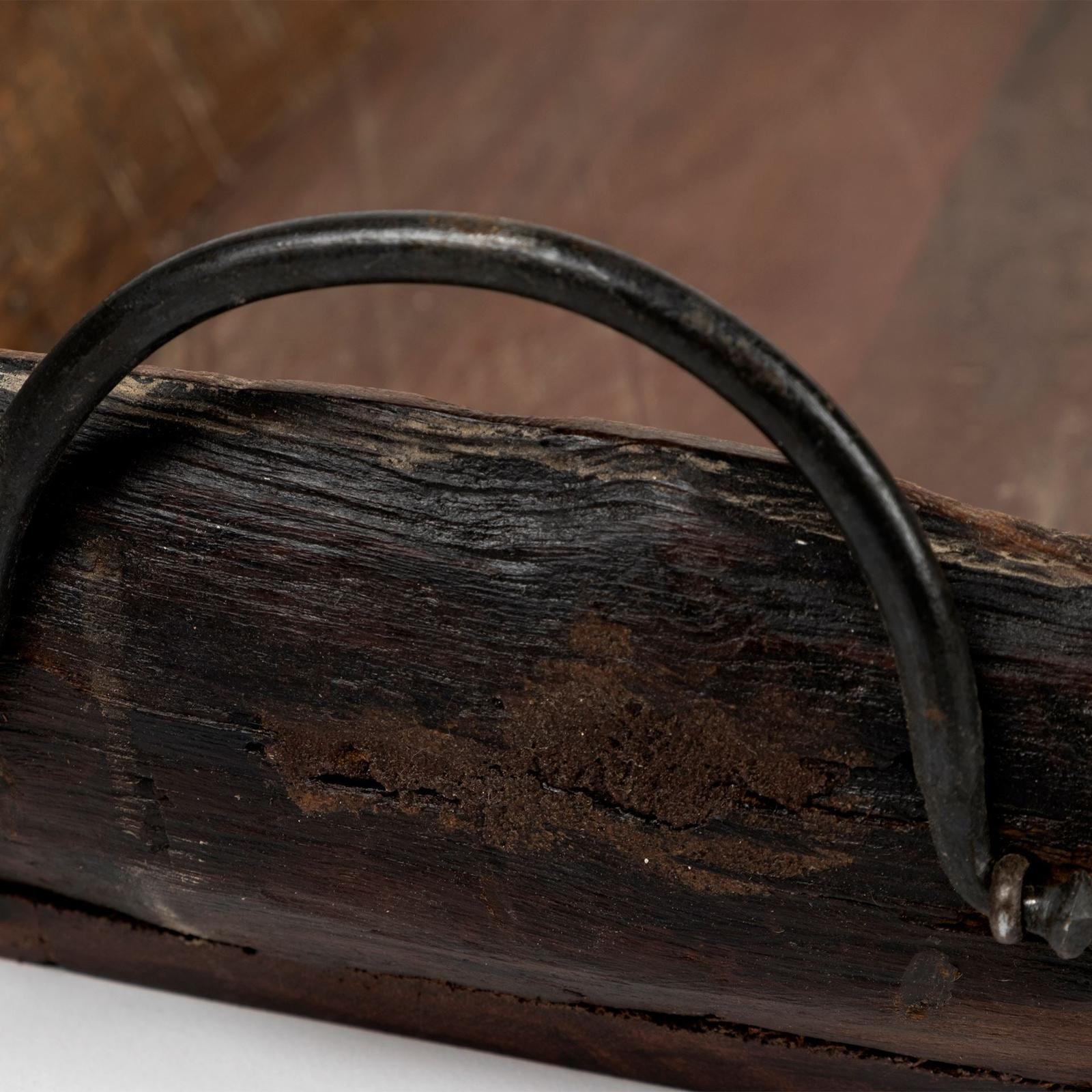 Mercana Durone Brown Wooden Live Edge Serving Trays- Set of 2