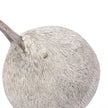Mercana Snipe Off-White Resin Bird Ornament W/ Metal Feet