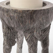 Mercana Pan Gray Ceramic Hoofed Table Candle Holder Clearance