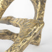 Mercana Delaunay Gold Hammered Metal Interlinked Patterned
