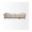 Mercana Denali Beige Upholstered Wooden Frame Sectional Clearance