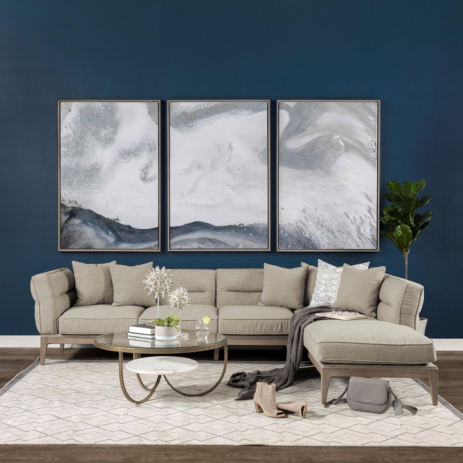Mercana Denali Beige Upholstered Wooden Frame Sectional Clearance