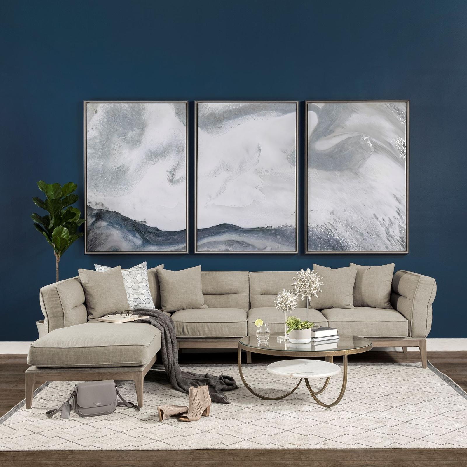 Mercana Denali Beige Upholstered Wooden Frame Sectional Clearance