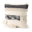 Mercana Beardell 18 x 18 Cream And Black Details With Tassels Decorative Pillow Cover Clearance