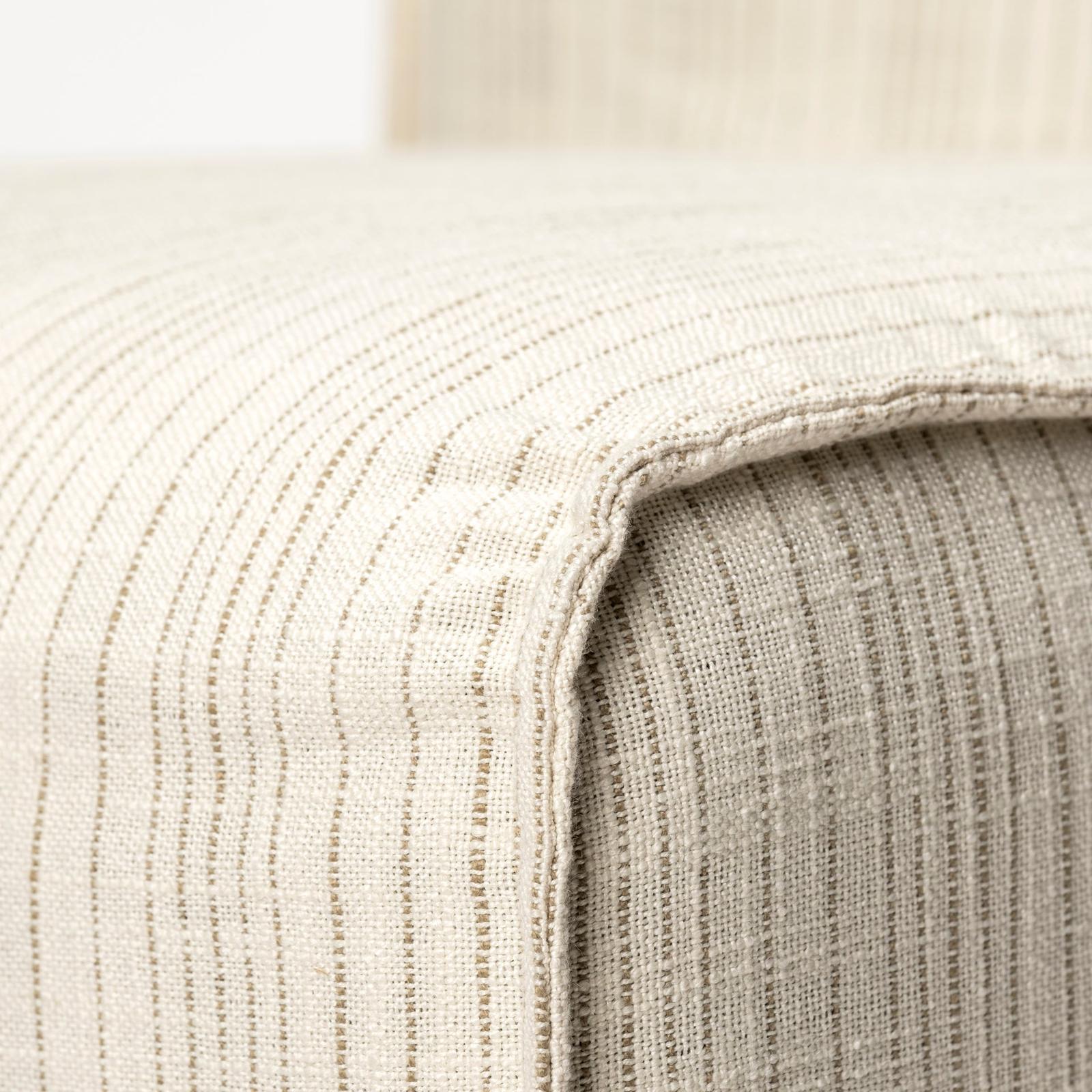 Mercana Damon Fully Upholstered Cream-Toned Fabric Dining Chair on Casters Clearance