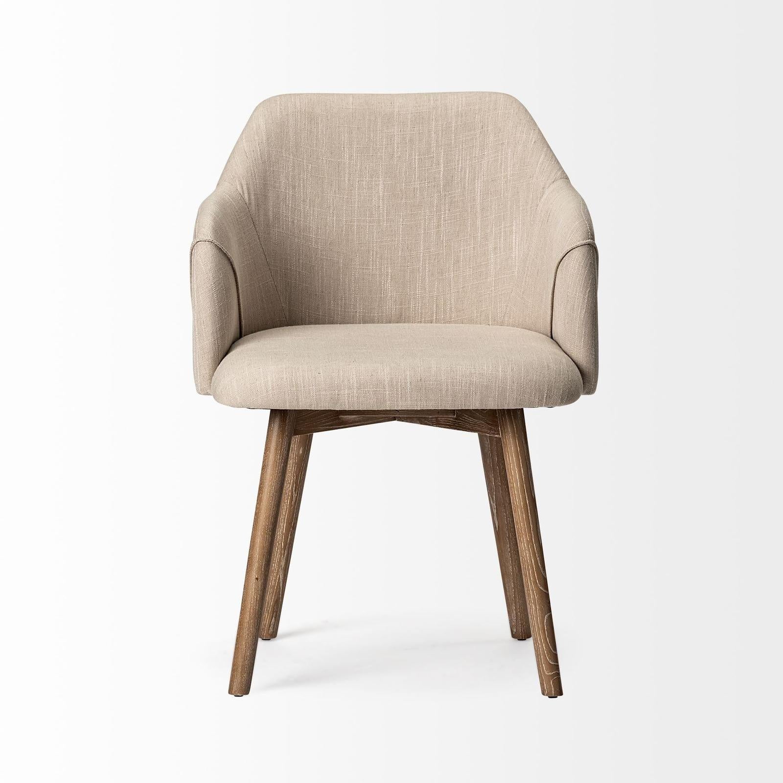 Mercana Ronald Wooden Base Dining Chair