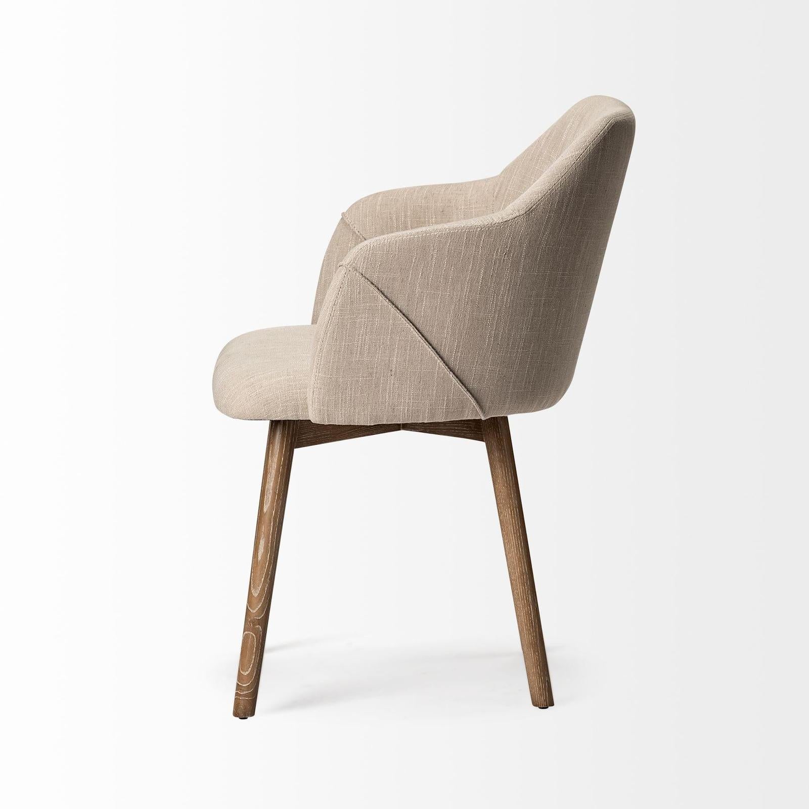 Mercana Ronald Wooden Base Dining Chair