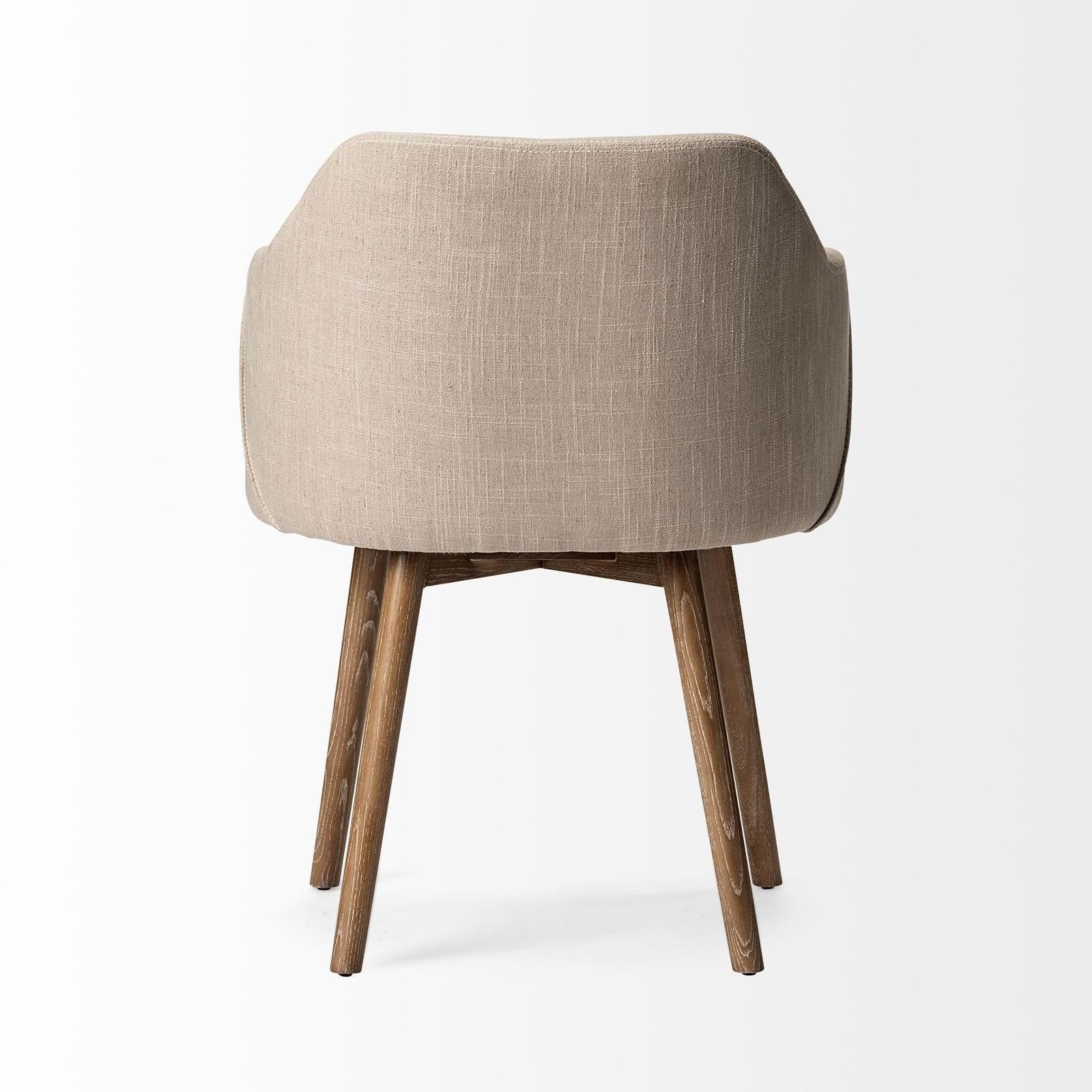 Mercana Ronald Wooden Base Dining Chair