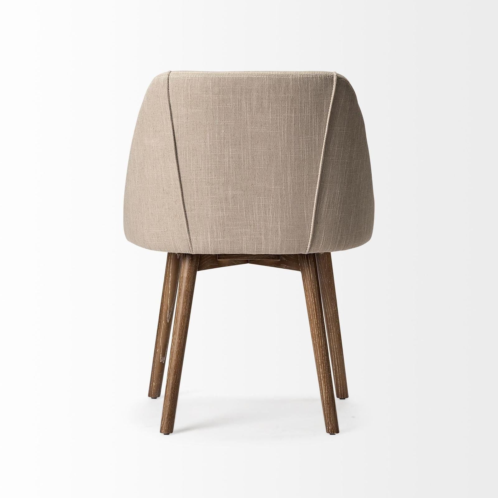 Mercana Ronald Wooden Base Dining Chair