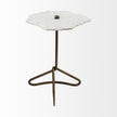 Mercana Pinera Triangular Iron Base Accent Table