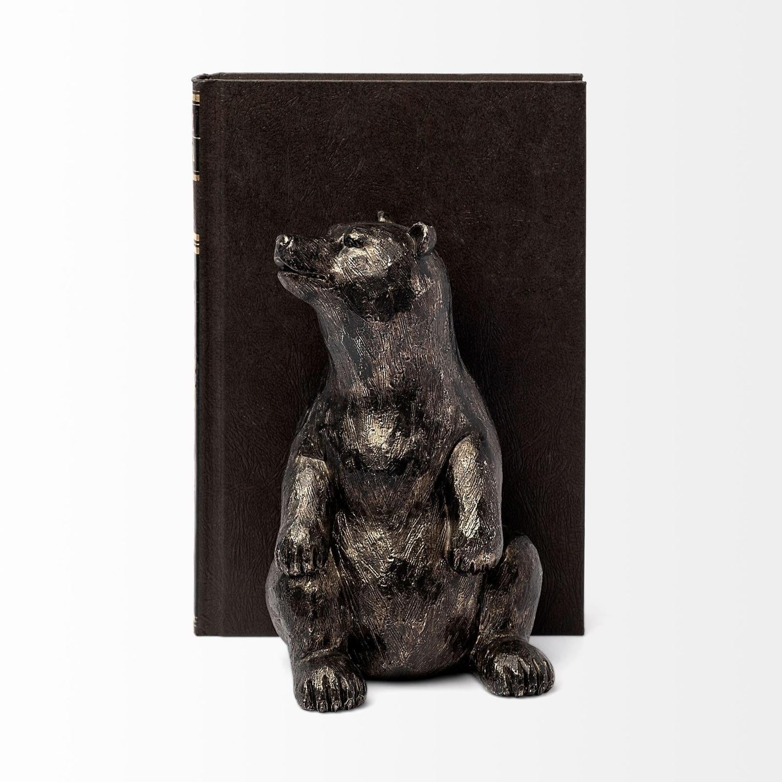 Mercana Sleuth Grizzly Bear Bookends- Set of 2