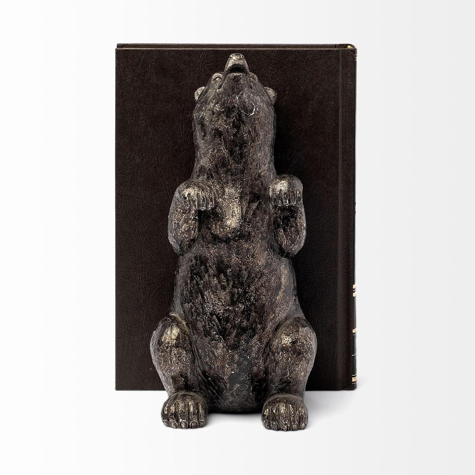 Mercana Sleuth Grizzly Bear Bookends- Set of 2