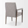 Mercana Palisades Fabric Wrap Brown Wood Frame Dining Chair