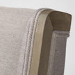 Mercana Tenton Grey Fabric Wrap Brown Wooden Base Dining Chair Clearance