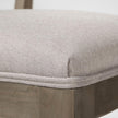 Mercana Tenton Grey Fabric Wrap Brown Wooden Base Dining Chair Clearance