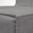 Mercana Elbert Fabric Slip-Cover Brown Wooden Base Dining Chair