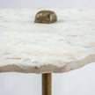 Mercana Pinera Triangular Iron Base Accent Table