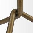 Mercana Pinera Triangular Iron Base Accent Table