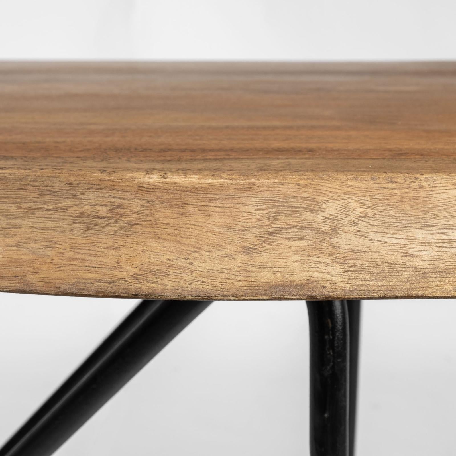 Mercana Papillion Natural Solid Wood and Live Edge Iron Office Desk Clearance