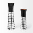 Mercana Luanda Black/White Large Ceramic Vase Clearance