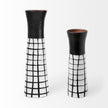 Mercana Luanda Black/White Large Ceramic Vase Clearance
