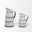 Mercana Lome White/Black Ceramic Jug