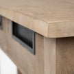 Mercana Harrelson Brown Wood 4 Drawer Console Table