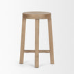 Mercana Brahma White Washed Wood Stool