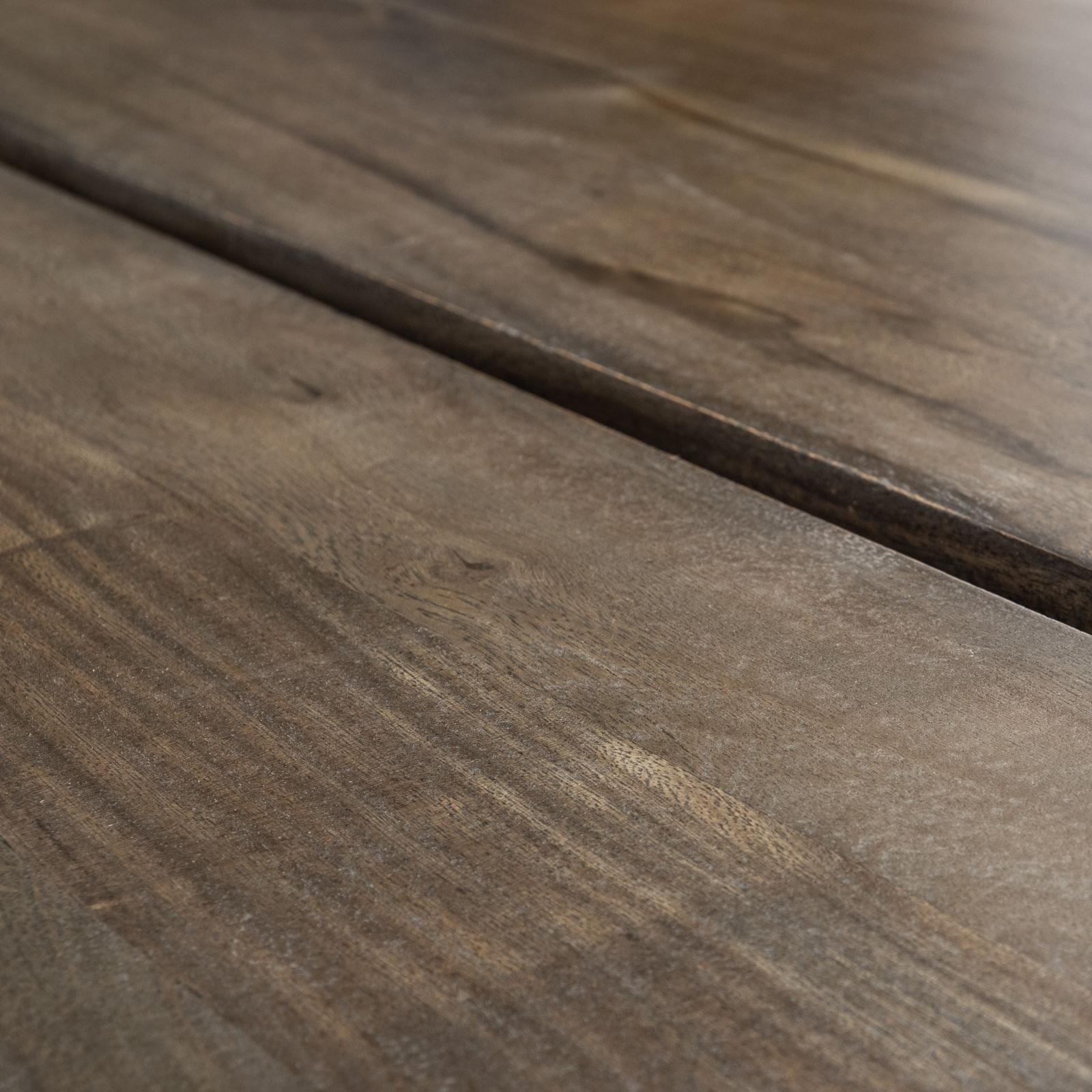 Mercana Ledger Brown Solid Wood Top & Base Dining Table Clearance