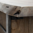Mercana Ledger Live-Edge Wooden Brown Console Table