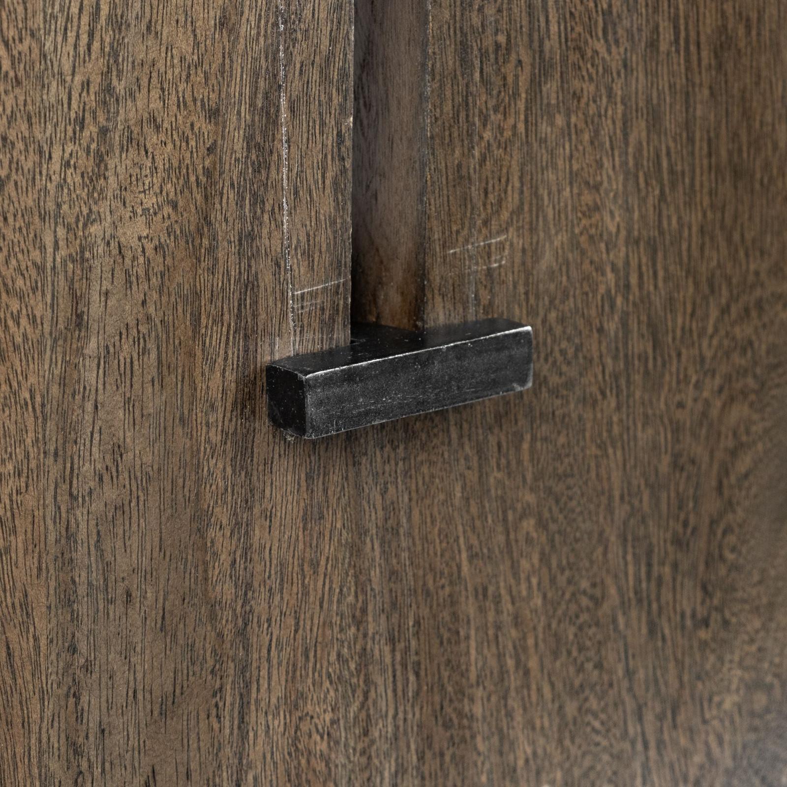 Mercana Ledger Live-Edge Wooden Brown Console Table