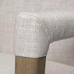 Mercana Palisades Fabric Wrap Brown Wood Frame Dining Chair