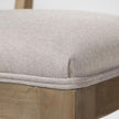 Mercana Tenton Grey Fabric Wrap Brown Wooden Base Dining Chair Clearance