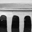 Mercana Lexington White Ceramic Striped Bowl