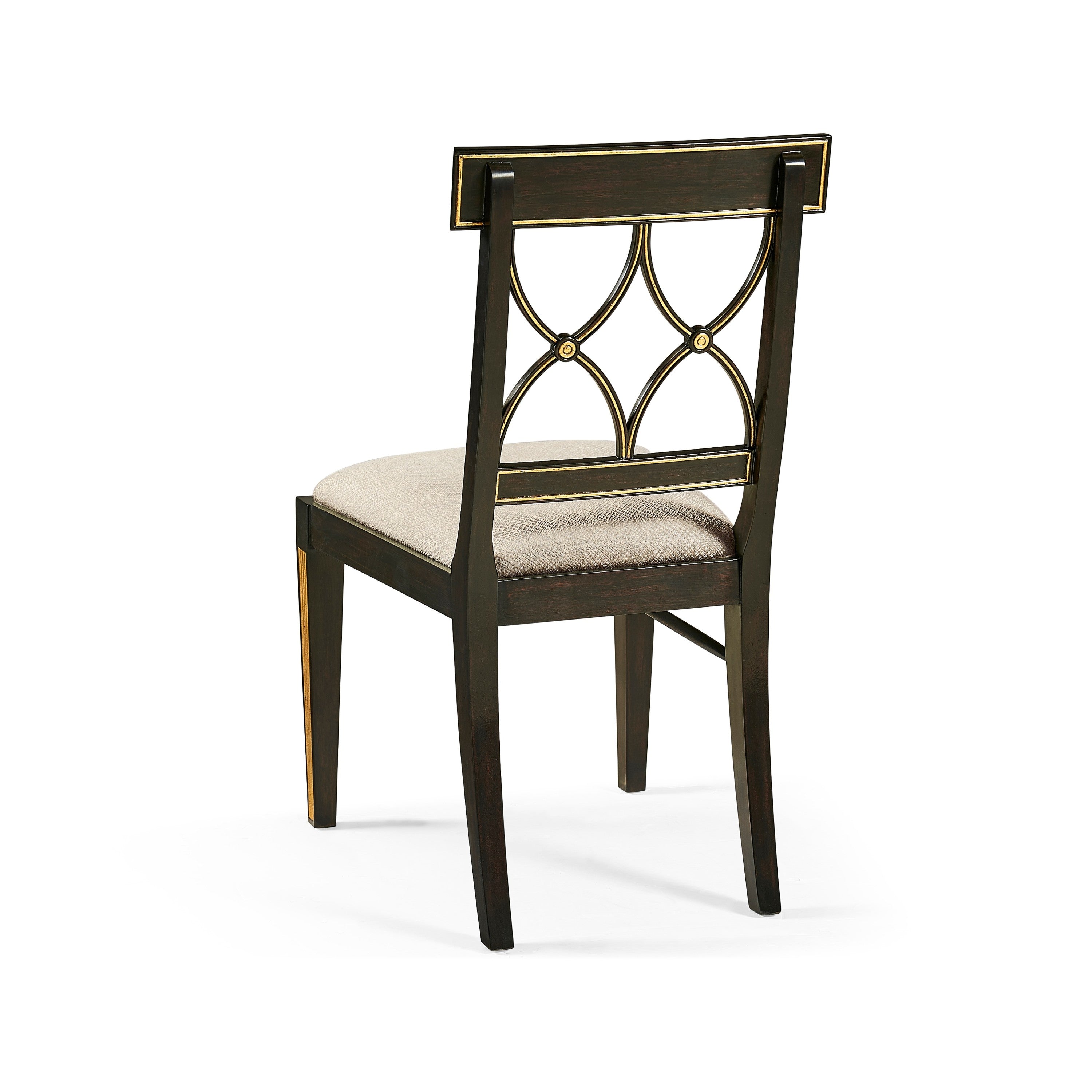 Jonathan Charles Regency Black Curved Back Side Chair
