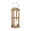 Mercana Andy Small Natural Wood Cylindrical Lantern Clearance