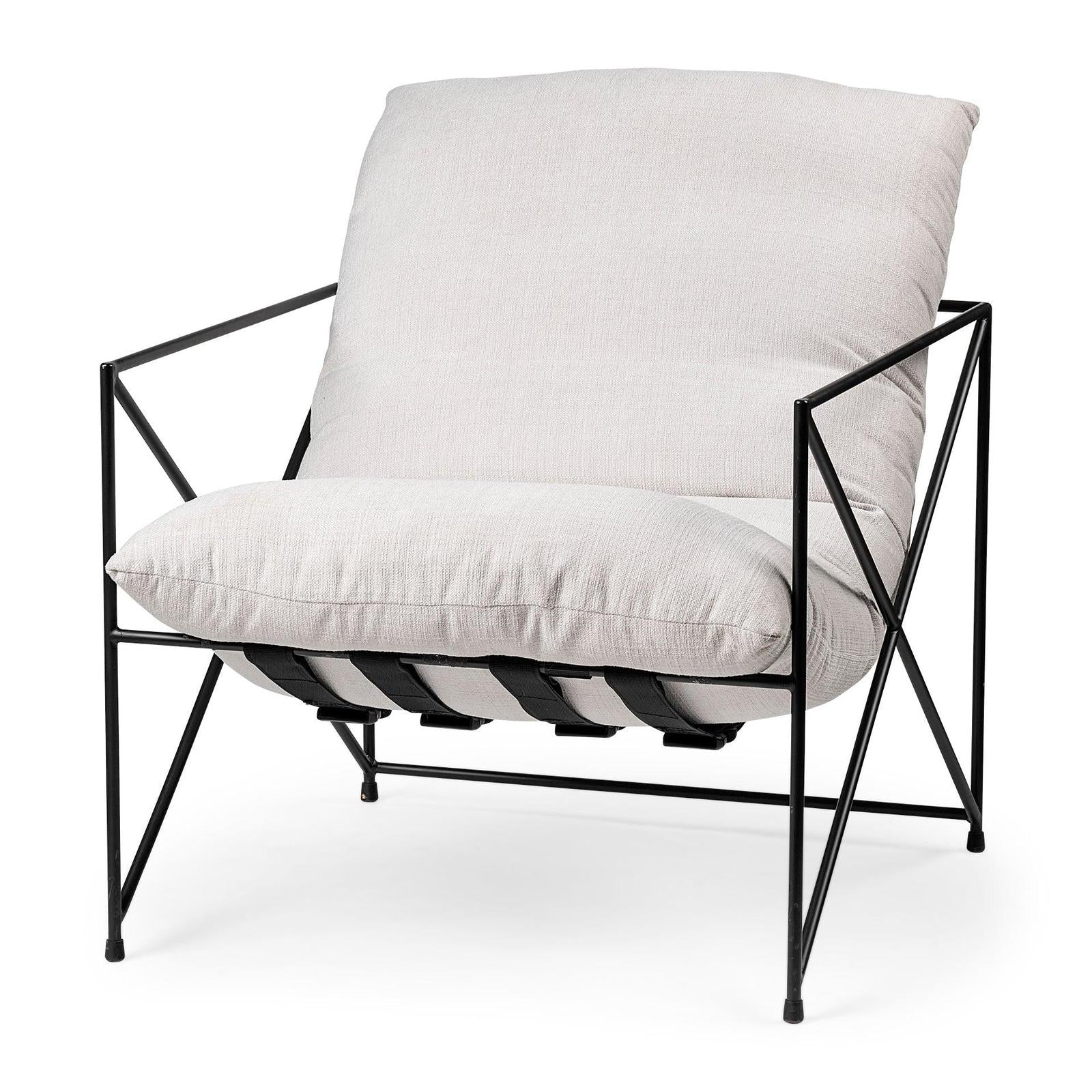 Mercana Leonidas Metal Frame Accent Chair