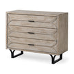Mercana Giselle Fir Veneer 3 Drawer Accent Cabinet