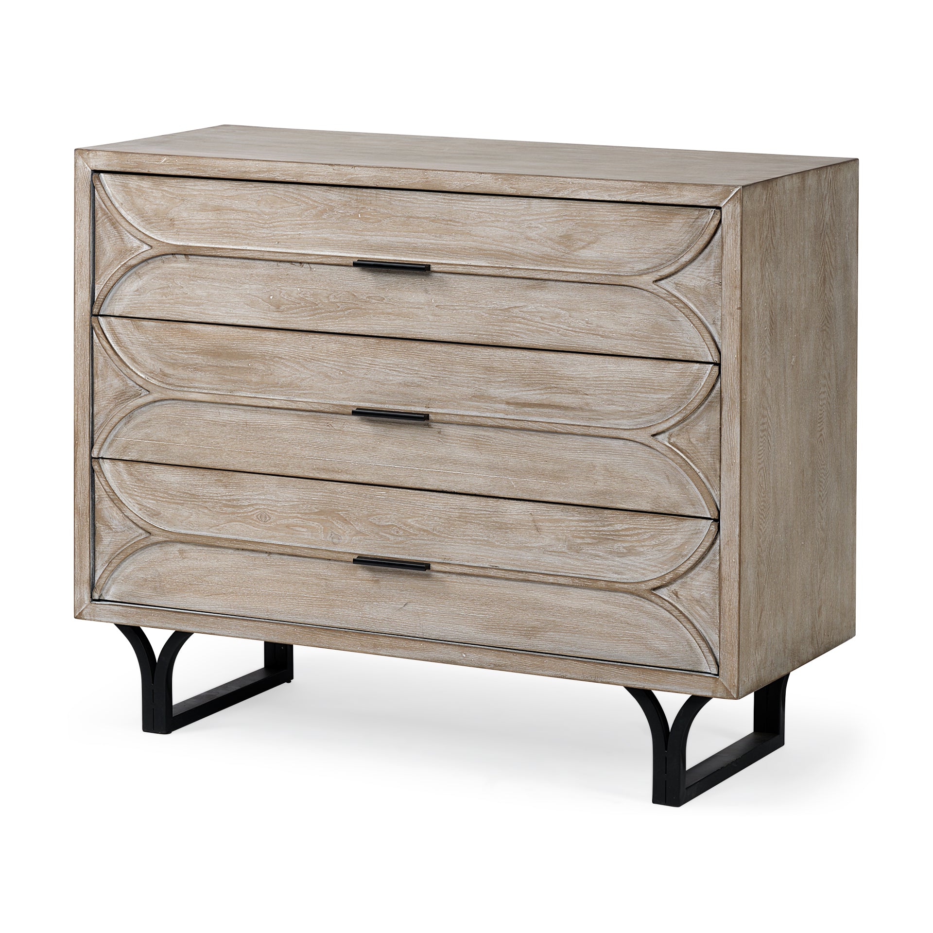 Mercana Giselle Fir Veneer 3 Drawer Accent Cabinet